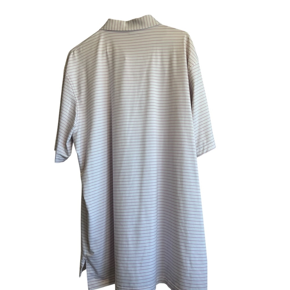 Peter Millar White and pink Striped Polo Shirt - Picture 3 of 4